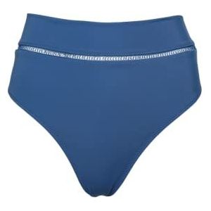 Trendyol Dames Strepen Axusar gedetailleerde zes bikinibroekjes, donkerblauw, 34