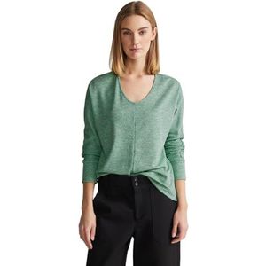 Street One Tweekleurig shirt met lange mouwen, Fresh Spring Green Melange, 38
