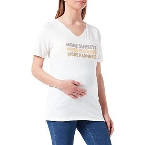 Supermom Dames Tee Short Sleeve More T-Shirt, Marshmallow - P157, 34