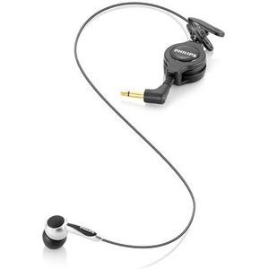 Philips LFH9162 microfoon voor het snijden van telefoongegevens, 3,5 mm, kabellengte 1,1 m, adpater 2,5 mm, op 3,5 mm, zwart
