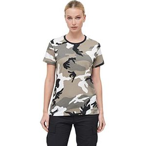 Brandit Army T-Shirt Dames Leger Bundeswehr Shirt Lady Military BW Onderhemd Camo, Urban, XXL