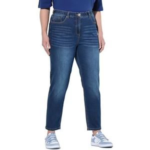 Ulla Popken Dames Jeans Denim, Mom Casual Pants, Denim Blauw, 32W / 32L