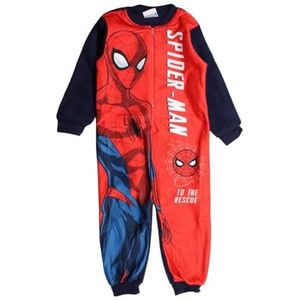Spiderman fleecepak, comfort en warmte, Spiderman-ontwerp voor jongens, ideaal voor de winter, Zwart, 8 Jaren