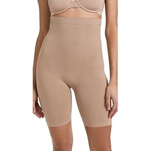 Yummie womens Seamless Solutions Waist Shaper Thigh Shapewear, Almond, Large-X-Large US
