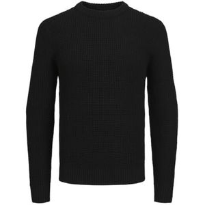 JACK&JONES PLUS Heren Jjliam Knit Crew Neck Pls gebreide trui, zwart, 3XL