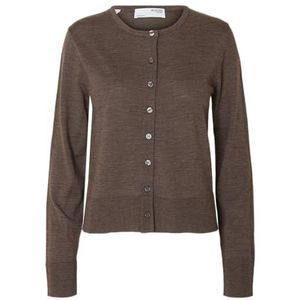 Selected - Thea - Cardigan - 100% Merinowol - Ronde Hals - Lange Mouwen
