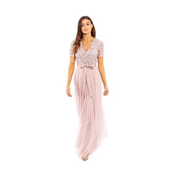 Mode Jurken Maxi-jurken Paradi Maxi-jurk roze elegant 
