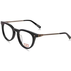 Spy Uniseks bril voor volwassenen, zwart, geborsteld, brons, 52