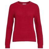 Vidalo O-Neck L/S Knit Top- Noos, jester rood, XXL