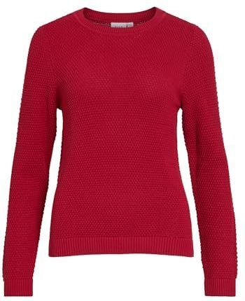 Vidalo O-Neck L/S Knit Top- Noos, jester rood, XXL