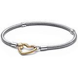 Pandora Moments Hearts Closure Slangenschakelarmband 569539C00-20