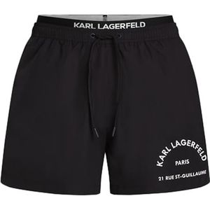 Karl Lagerfeld Zwemshorts  zwart / wit