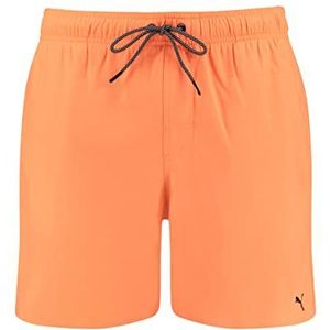 PUMA Uniseks zwemshort met gemiddelde lengte, Bright Orange, S