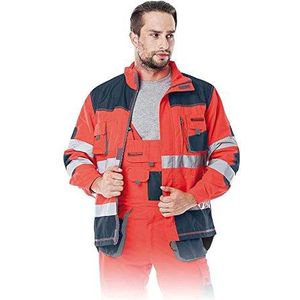 Leber&Hollman LH-FMNX-J_CGSS vormen beschermende blouse, rood-donkerblauw-grijs, maat S