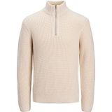 Jack & Jones - JORBLEECKER KNIT HALF ZIP BF - Schipperstrui - Sea salt