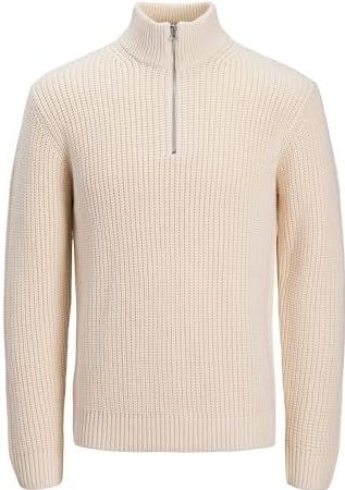 Jack & Jones - JORBLEECKER KNIT HALF ZIP BF - Schipperstrui - Sea salt