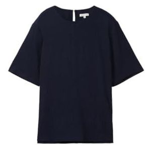 Blouse - Effen - Blouseshirt - Normale Pasvorm - Halve Mouw