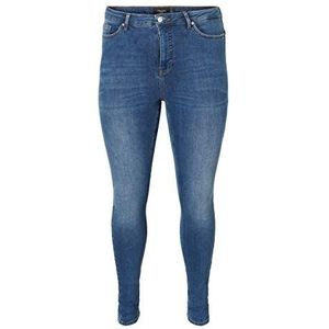 Vero Moda VMLORA HW SS MB WASH K Curve NOOS Jeans voor dames, blauw (medium blue denim), 42