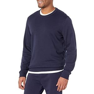 Amazon Essentials Lichtgewicht sweatshirt met ronde hals en Franse badstof voor heren (verkrijgbaar in groot en lang), marineblauw, XXL