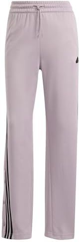 adidas Dames Iconic Wrapping 3-Stripes Snap Track Pants, preloved fig/black, L