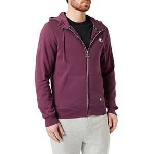 STARTER BLACK LABEL Heren Starter Essential Zip Hoody Hooded Sweatshirt, Darkviolet, S