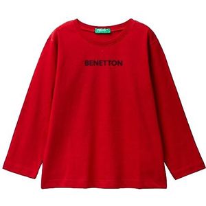 United Colors of Benetton T-shirt voor kinderen en jongeren, Rood 0 V 3, 1 jaar