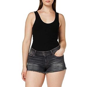 G-STAR RAW Dames 3301 Mid Boyfriend Shorts, blauw (Autauthc Dk Aged 9873-A279), 28W