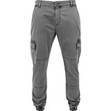 Urban Classics Heren broek Washed Cargo Twill Jogging Pants voor mannen, cargo-broek verkrijgbaar in vele kleuren, maten 30-44, grijs, 32