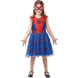Rubie's Officiële Marvel Spider-Girl Deluxe Kinderkostuum, superheld Fancy jurk, kindermaat, kleine leeftijd 3-4, hoogte 104 cm, wereldboekdag