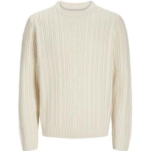 JACK & JONES Jprbludiogo Cable Knit Pack Gebreide trui voor heren, Birch/Detail: volledige structuur, L