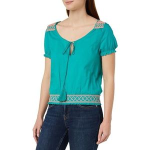 ZITHA Dames blouseshirt 21317389-ZI01, turquoise, M, turquoise, M