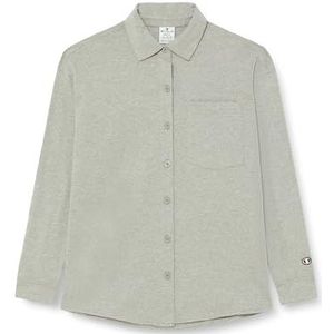 Champion Dames Legacy Icons Tonal Logo W-Oversized Button L/S hemd, grijs, medium, grijs, M