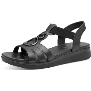 Jana Vegan platte damessandalen, zwart, 36 EU, zwart, 36 EU