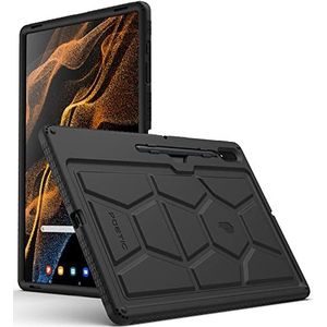 Poetic TurtleSkin Hoesje Ontworpen voor Samsung Galaxy Tab S8 Ultra Case 14,6 Inch 2022, Heavy Duty Shockproof Robuuste Kindervriendelijke Valbescherming Siliconen Cover Case, Zwart
