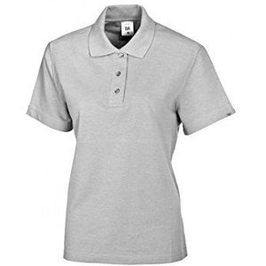 BP 1648 181 dames poloshirt van duurzaam gemengd weefsel lichtgrijs, maat XL