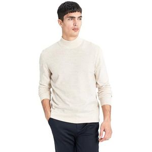 DeFacto Herentrui, stijlvolle coltrui, gebreide jassen en gebreide jassen voor heren, truien en vesten voor iedereen, beige, XXL