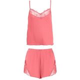 Homewear - Pyjamatop en Short - Beige - Gecertificeerd Gerecycled Nylon