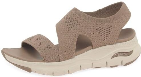Skechers Cali Arch FIT Helderste dag voor dames, Mokka Gebreid, 36 EU