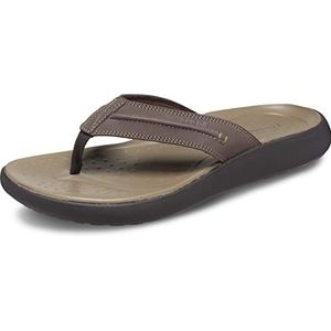 Crocs Yukon Vista II Lr Flip heren Flip Flop Teenslipper, Espresso, 46/47 EU