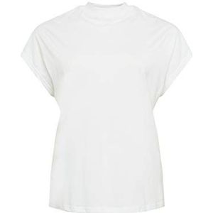 Urban Classics Dames T-Shirt Ladies Oversized Cut On Sleeve Viscose Tee, bovendeel voor vrouwen in oversized look in zwart of wit, maten XS - 5XL, wit, XS