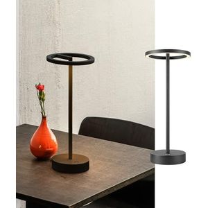 SLV Vinolina One, tafellamp, accu, IP54, 2700 K, TOUCH, zwart