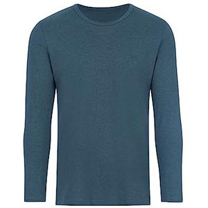 Trigema Damesshirt met lange, blauw (jeans-melange 643), M