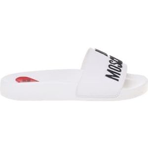 Love Moschino POLJA28052G0MI14100, damessandalen, wit, 36 EU, Wit, 36 EU