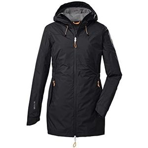 killtec Women's Functioneel jack/outdoorjack met capuchon KOS 54 WMN JCKT, dark anthracite, 44, 39169-000