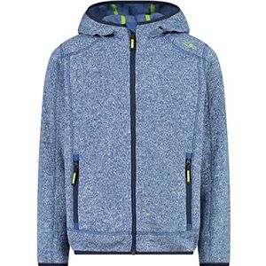 CMP Gebreid vest voor kinderen met vaste capuchon, Knit-Tech-jas voor kinderen, met vaste capuchon, uniseks, kinderen en jongeren