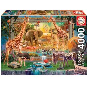 Educa legpuzzel 4000 stukjes dieren uit de Savanne
