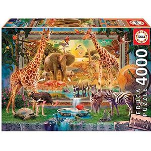 Educa legpuzzel 4000 stukjes dieren uit de Savanne
