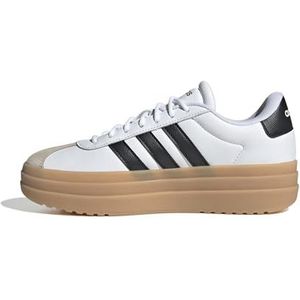 adidas Dames VL COURT BOLD SHOES, ftwr white/core black/wonder beige, 41 1/3 EU