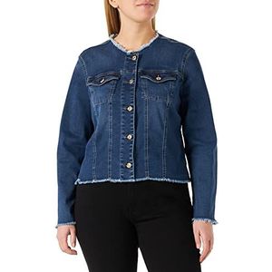 7 For All Mankind Dames Denim Jacket Bair Eco Duchess, Mid Blue, M