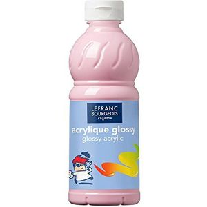 Lefranc & Bourgeois Glossy Kinder - Acrylfarben, 500ml Tube - Bonbonrosa
